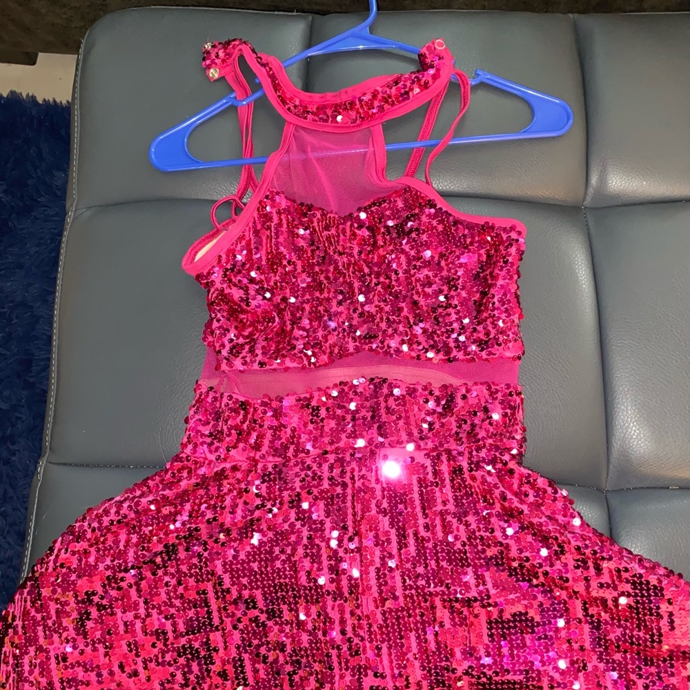 Pink sequence dance uniform
